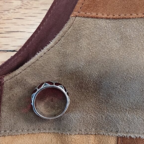 Sezane Suede Tara Jacket Vest Patchwork 38 6 FLAWS - Picture 7 of 8